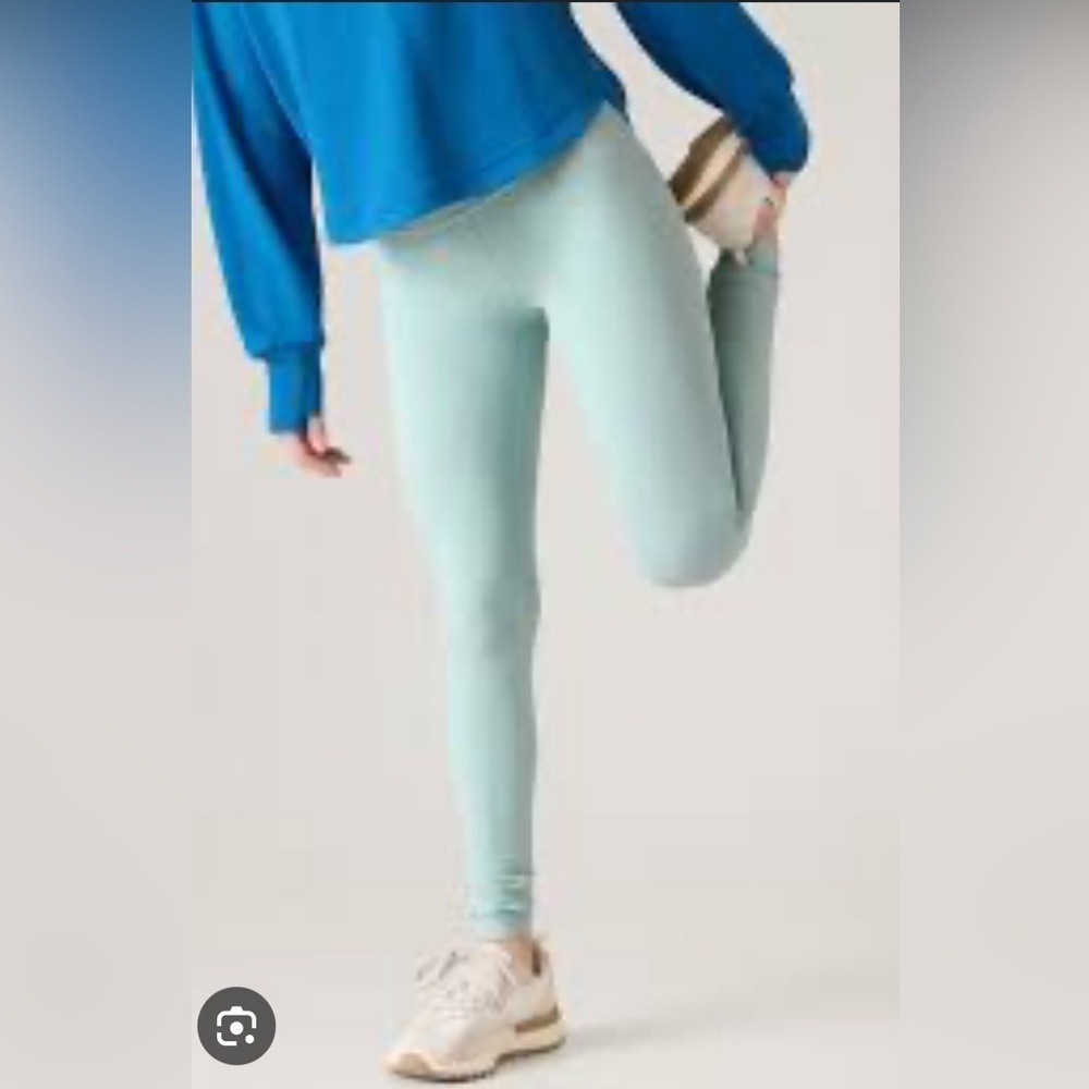 NWT Athleta Girl High Rise Chit Chat Tight Mint Green Size 14.